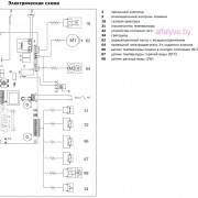 Электрическая схема котла Bosch Gaz 3000 W ZW 14-2 DH KE